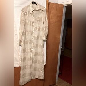 I.MAGNIN - NAT KAPLAN  COURTURE VINTAGE MAXI DRESS whimsical fairy